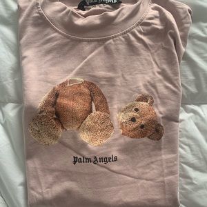 Palm angels pink teddy shirt in pink, barely worn.